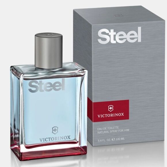 NIB Steel Victorinox Swiss Army cologne 3.4 FL OZ - Picture 7 of 10